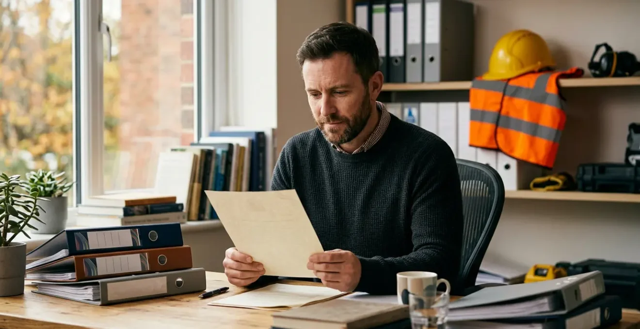 Personne étudiant des documents de certification professionnelle dans un environnement de formation