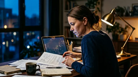 Salarié déterminé consultant des documents juridiques sur ses droits à la formation