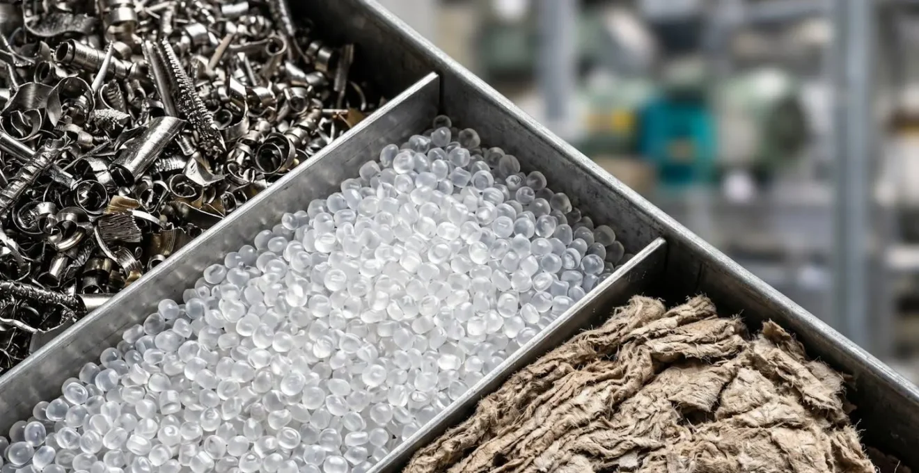 Analyse détaillée des flux de déchets dans un entrepôt industriel avec tri sélectif
