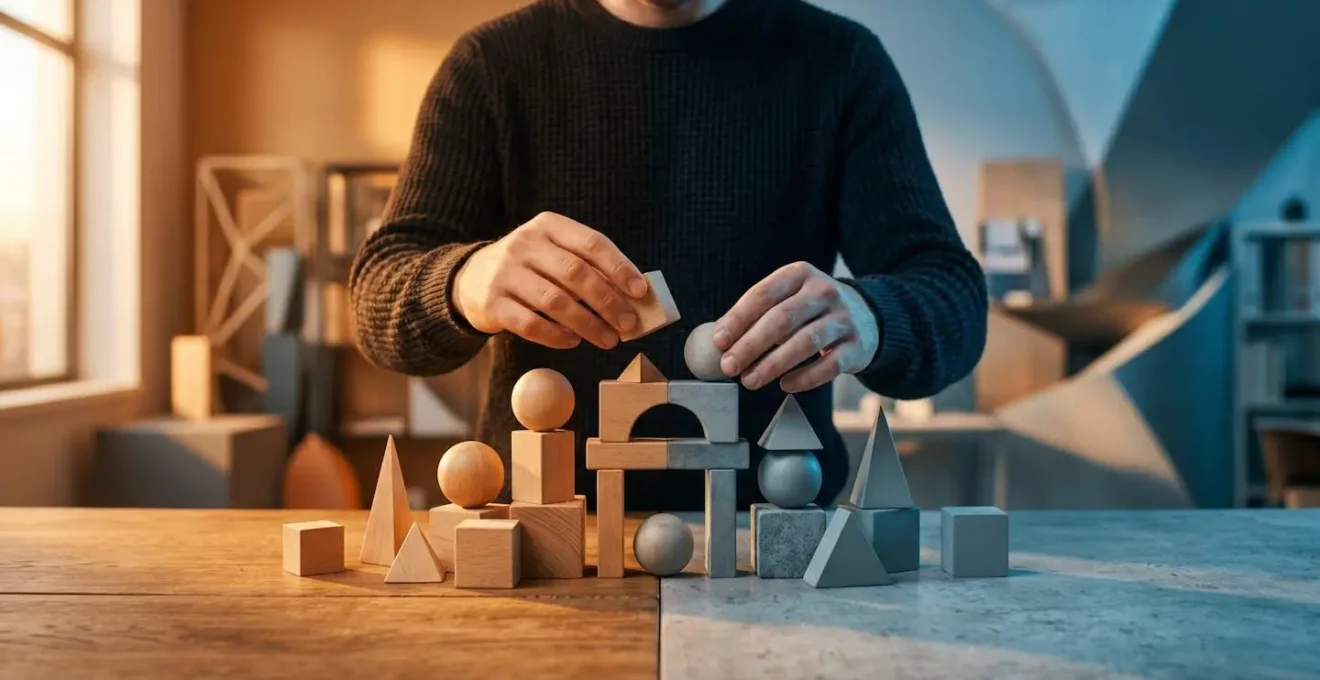 Espace de travail montrant l'équilibre entre théorie et pratique professionnelle