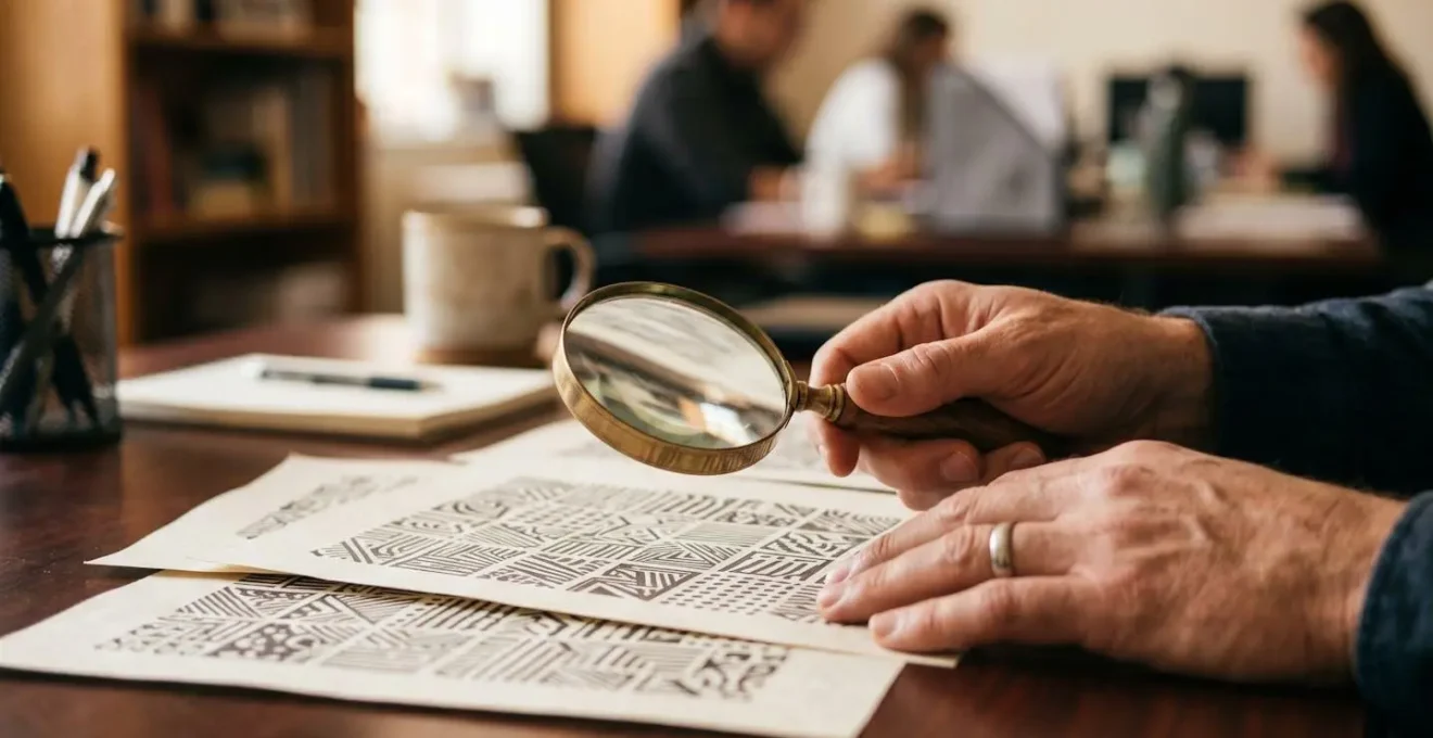 Analyse minutieuse d'une fiche de certification sur un écran pour vérifier sa validité.